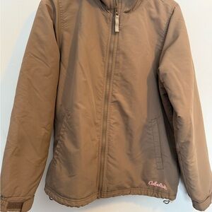 Cabela's women's lined jacket Size M Beige